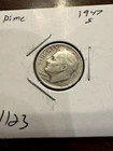 1947-S Roosevelt Dime Silver (1123)