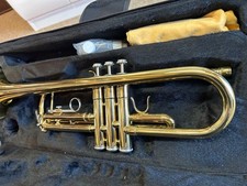 Gold plated trumpet body 3 valves