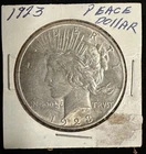 1923 $1 Silver Peace Dollar AU