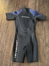 Henderson Thermoprene Neoprene Youth Kids Short Sleeve Wetsuit Black/Blue 3mm