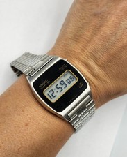 Vintage Stainless Steel Seiko Quartz Digital Men's Watch, #764083