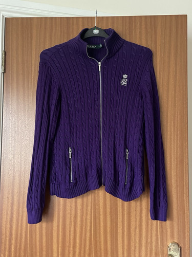 Ralph Lauren Zip Cardigan Size L - Picture 2 of 8