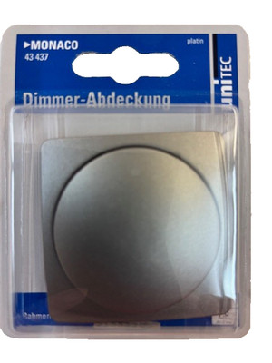 Unitec Dimmerabdeckung  Monaco S204 platin Abdeckung