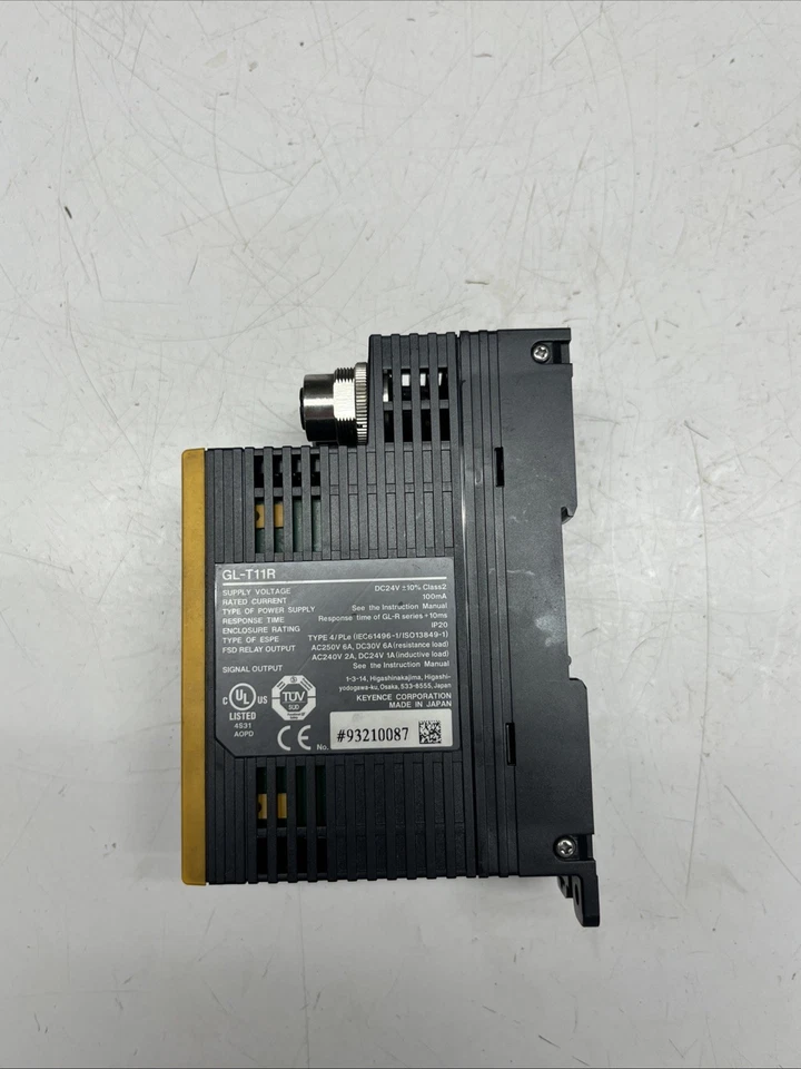 TERMINAL RELÉ DE SEGURIDAD KEYENCE GL-T11R Usado Envío Rápido Foto 2 de 4