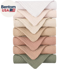 Baby Muslin Washcloths 7-Pack, 100 Cotton Baby Bath Washcloths, Soft  Absorben