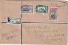 CEYLON: First Day Cover, Registered FDC, Colombo to England 1938.
