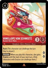 Disney Lorcana TCG Shimmering Skies Vanellope von Schweetz Random Racer 124/204