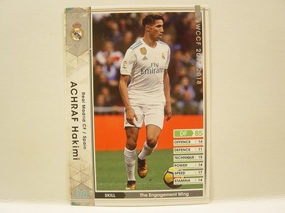 Panini WCCF 2017-18 Achraf Hakimi 1998 Morocco　No.19 Real Madrid CF Rookie Card