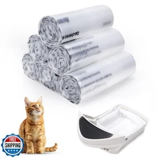 150 Pack Heavy Duty Self-Cleaning Litter Box Liners, Compatible with Litter-R