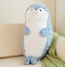 Blue Sea Otter Seal Pillow Plush Toy 27" Stuffed Animal Toddler Doll Gift Kids