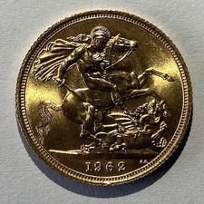 1962 Elizabeth II Full Gold Sovereign – Early Portrait – 22ct Gold