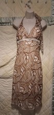 Ladies Halter Top Zebra Print Dress- Size 9