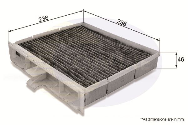 Cabin Air Filter Cleaner Fits Renault Scenic 2 Grand Scenic 2 COMLINE EKF157A