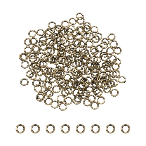 200 Pcs Open Jump Rings, 3mm Split Metal Ring 0.5mm Thick Connect ...
