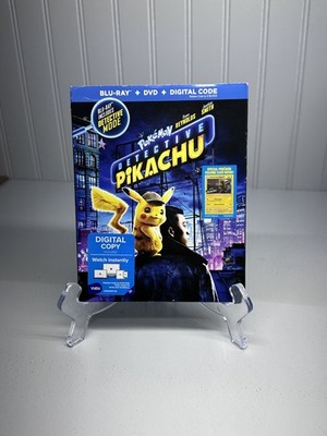 Pokémon Detective Pikachu Blu-ray DVD Digital 2019 W/ Slipcover No