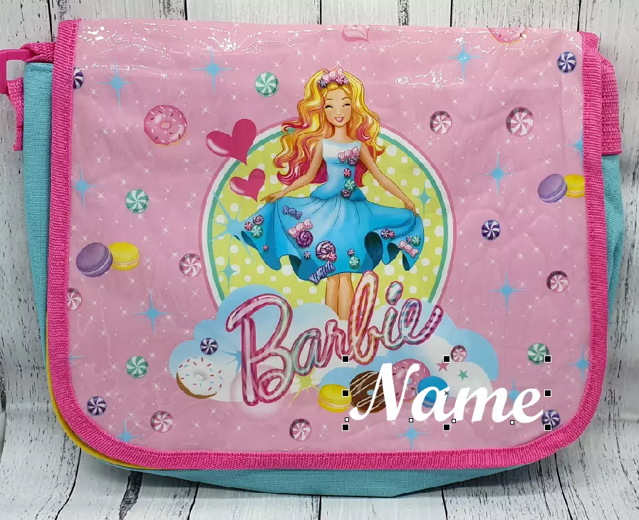 Brand New Personalised Barbie Sweet Interchangable Sling Bag Pink 35cm eBay