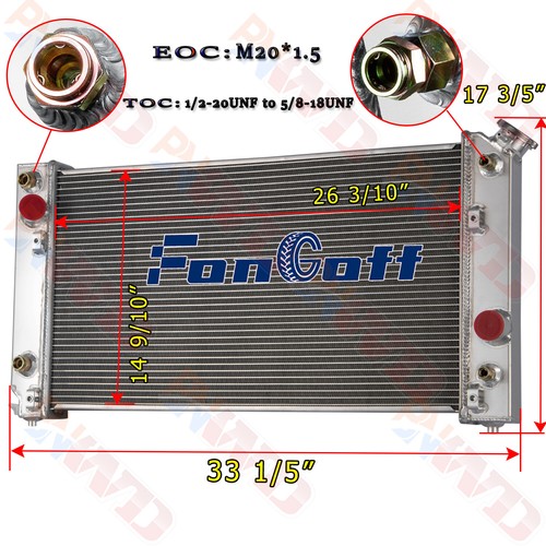 4 Row Radiator For 1994-1995 Chevrolet Chevy S10 Blazer GMC Jimmy Sonoma 4.3L AT