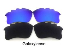 Galaxy Replacement Lenses For Oakley Flak Jacket XLJ Vented Black/Blue