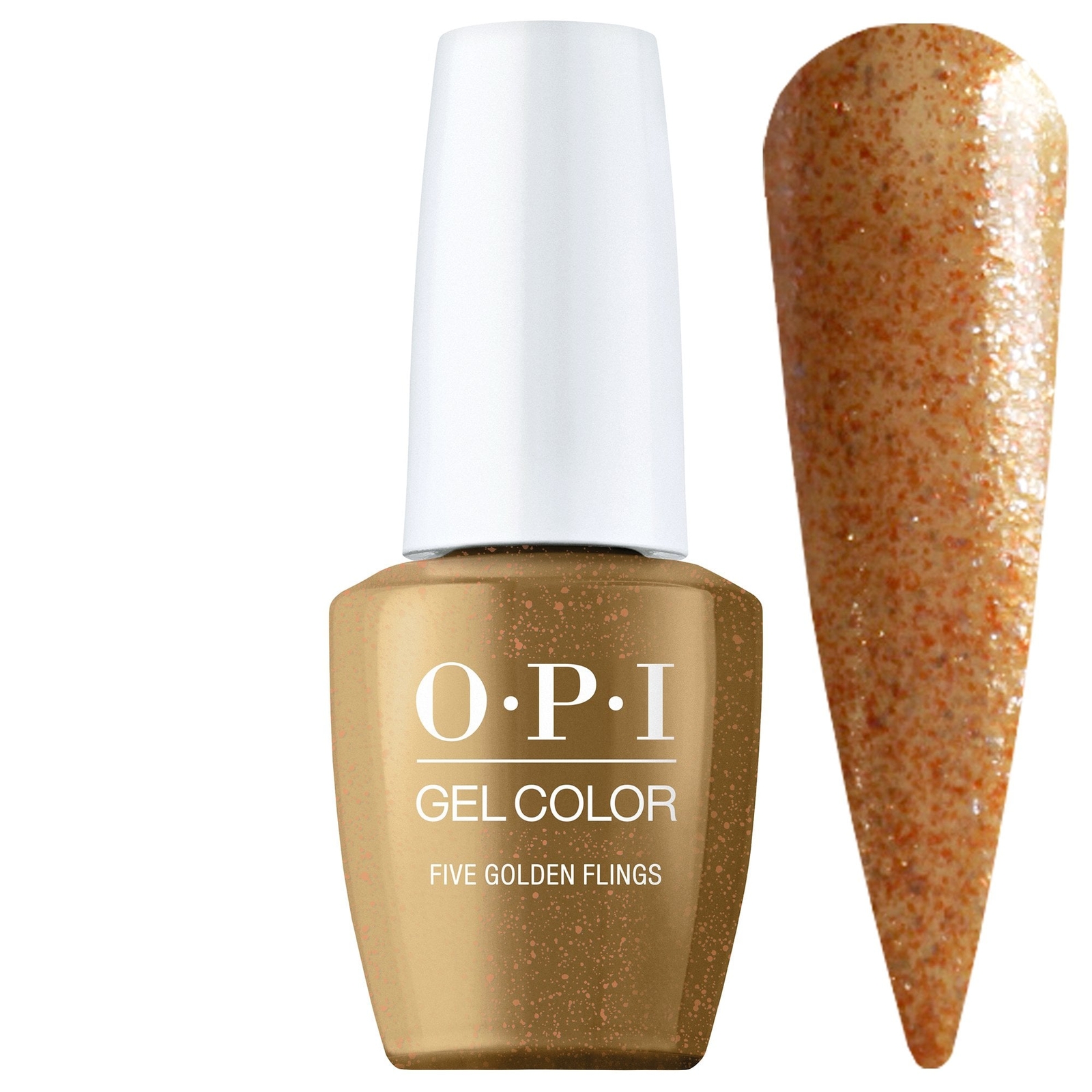OPI GelColor Terribly Nice Holiday 2023 - Five Golden Flings  Gel Polish 15ml