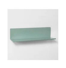 Project 62 Bent Metal Wall Shelf - Green 24" New