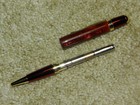 Red Theme Twist Pen with a “Marinara Sauce” Body and Red & Gold Trim, Black Ink — photo 10