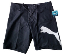 PUMA Mens Black board Shorts Size 36 10 in Un...