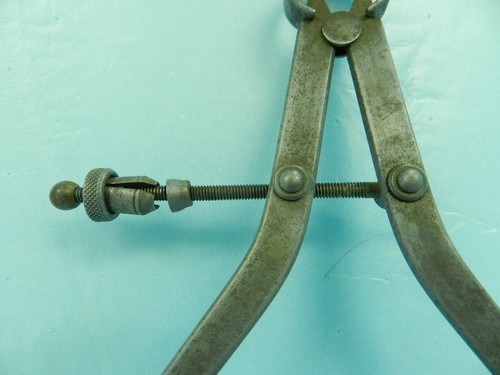 STARRETT ANTIK DIE L.S. Co. 6" AUSSENBREMSSATTEL mit seltener ""markierter"" 1905 GLEITMUTTER - Bild 3 von 12