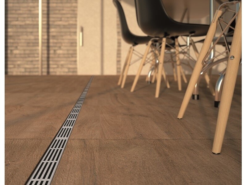 ACO Bifold Sliding Door Threshold Drainage 1m Black SLimline Drain eBay