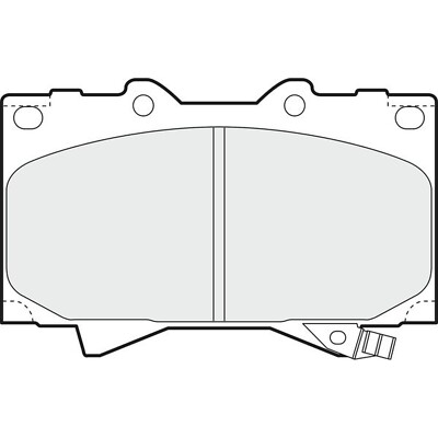 Apec Blue Brake Pads - Front PD3508 - For Toyota Landcruiser - OE Specifications
