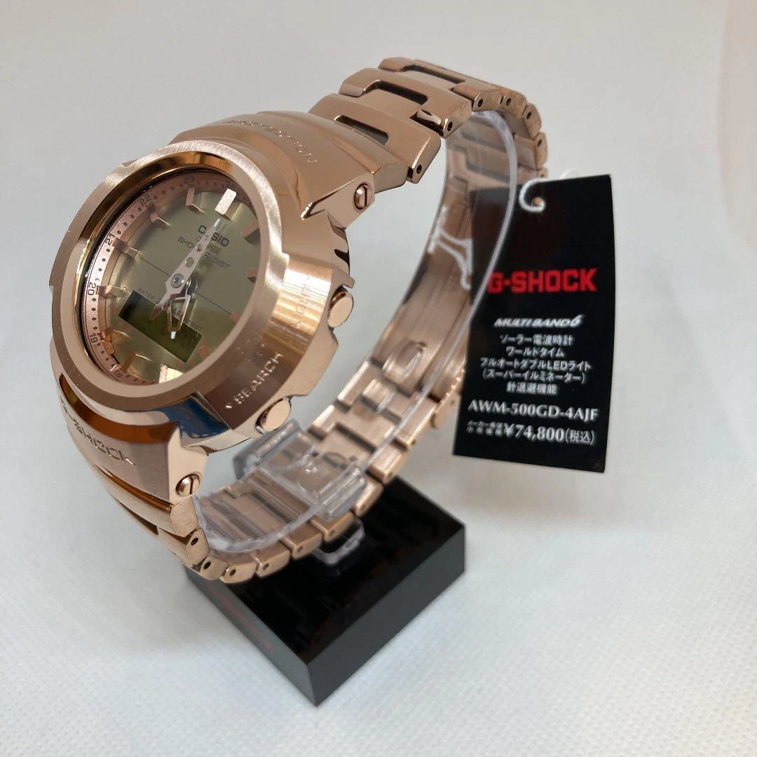 CASIO G-SHOCK AWM-500GD-4AJF Tough Solar Gold Mens Watch Used