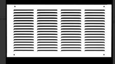Steel Return Air Grille HVAC 18  X 4  Duct Cover Grille - White