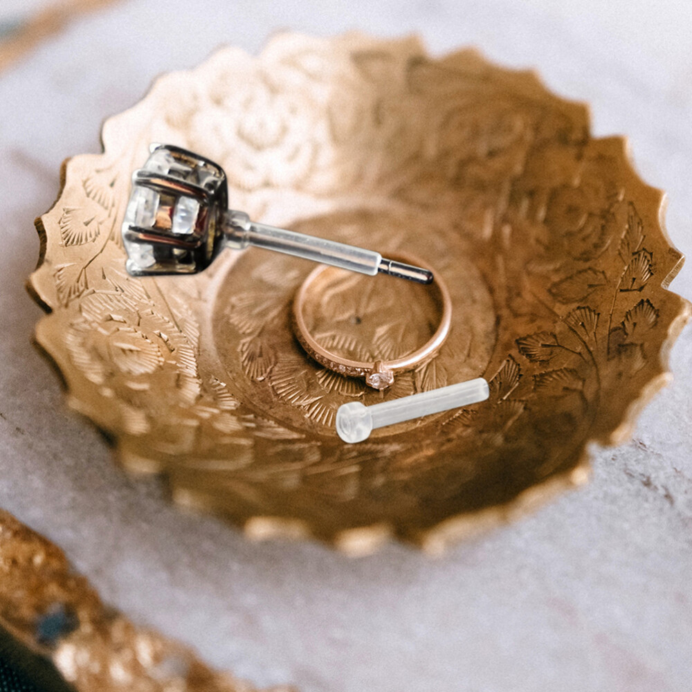 50 Pcs Piercing Earring Auricular Needle Covers Protector Stud Pin eBay