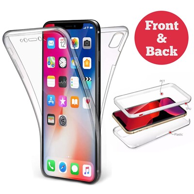 360 Clear Case für iPhone 17 16 15 14 13 12 11 Pro Max XR X XS 8 7 Plus SE Hülle