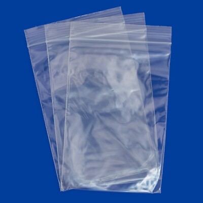 500 Pack Poly Bag 4x6 inch Clear 2 mil Single Track Resealable Top NEW