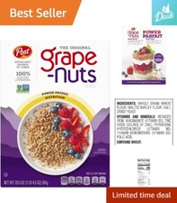 Nutrient-Rich Grape-Nuts Flakes - High Fiber Cereal - 20.5 Oz - Large Box