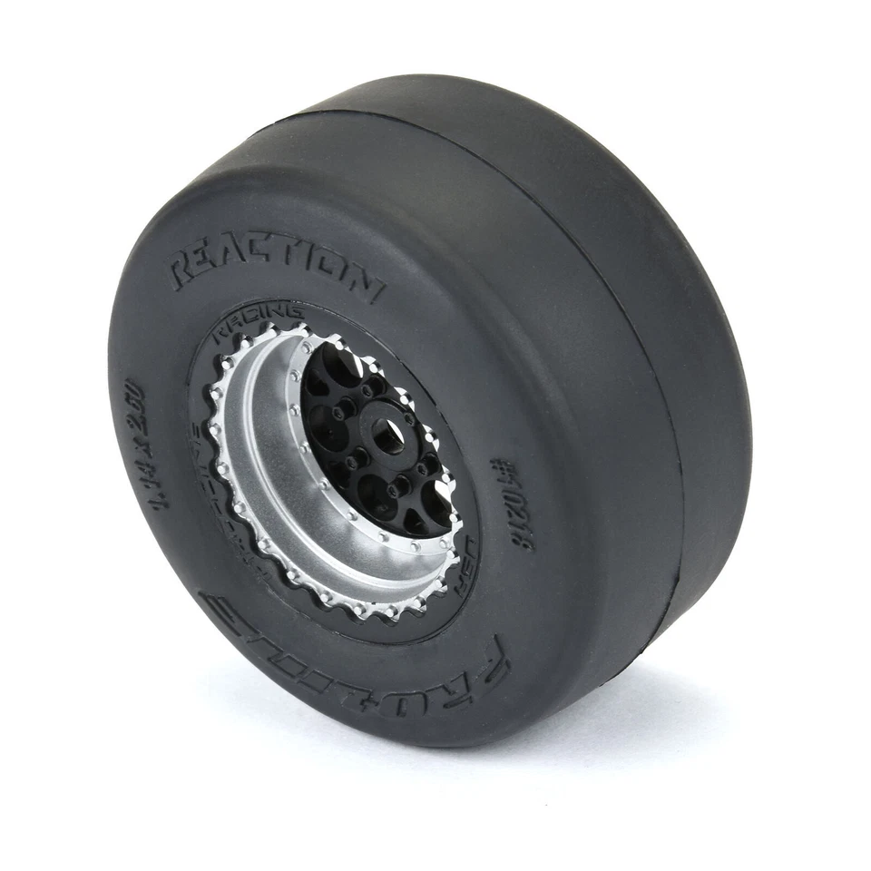 Pro-Line 10218-10 1/16 Reaction Rear Tires MTD 8mm w/ Wheels (2) Losi Mini Drag - Image 4 of 4