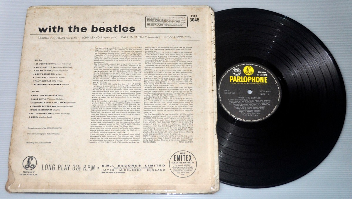 【LP】with the beatles parlophone pcs-3045 Beatles 