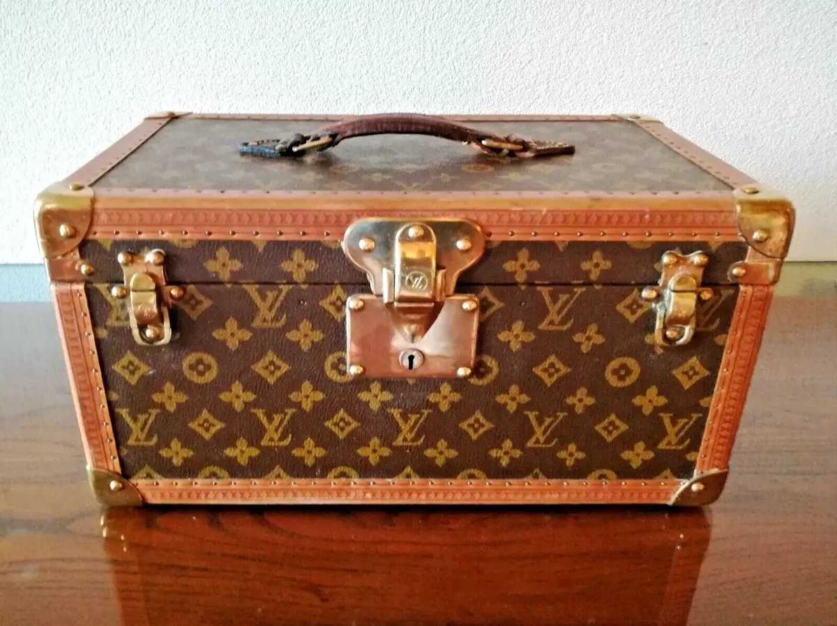 Louis Vuitton Beauty Case Vanity Cosmetic Hard Case LV Authentic 1920's  Vintage