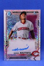 2021 Bowman Chrome Mariel Bautista Auto Speckle Refractor /299 SP RC 1st