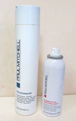 PAUL MITCHELL THE DETANGLER ORIGINAL CONDITIONER & SUPER CLEAN FINISHING SPRAY