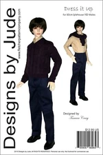 Dress It Up Doll Clothes Sewing Pattern for Iplehouse YID Male BJD