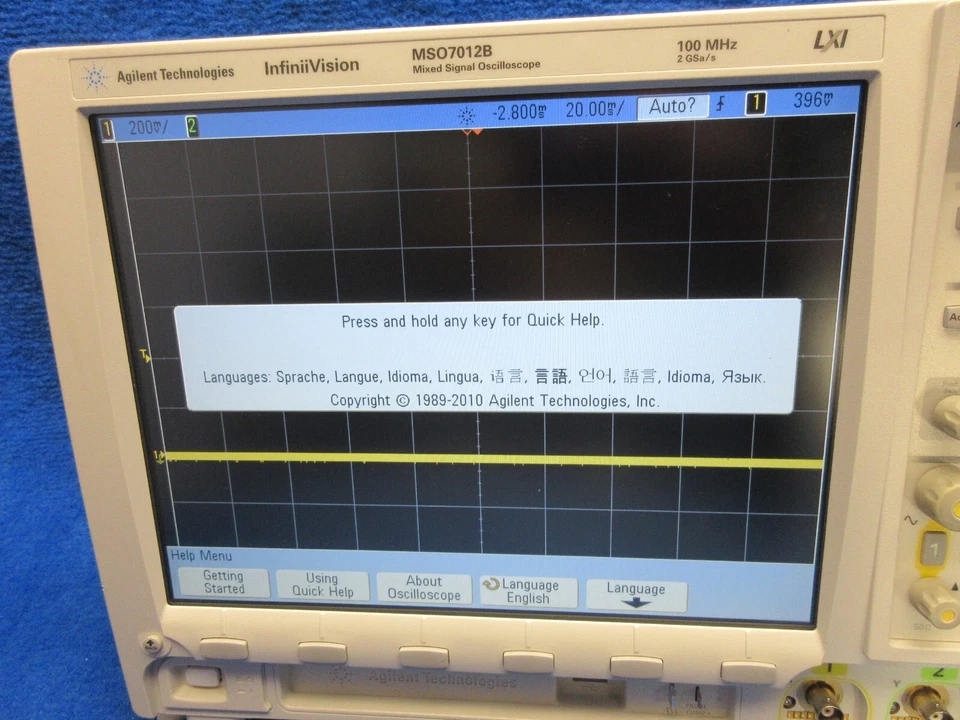 Agilent Keysight InfiniiVision MSO7012B Mixed Signal Oscilloscope 100MHz 2GSa/s - Image 3 of 4