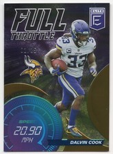 2021 Panini Donruss Elite DALVIN COOK #FT25 Orange Full Throttle /25-Vikings