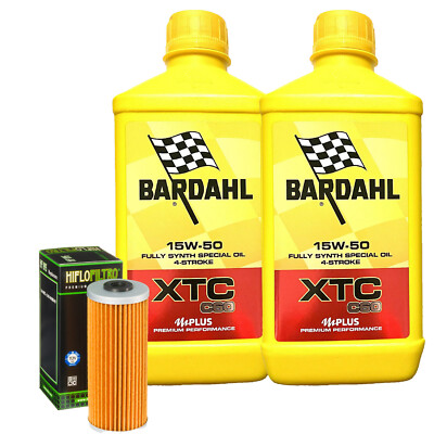 Wartungskit Öl Bardahl XTC 15W50 + Filter Für Ural 750 T 2010>2013
