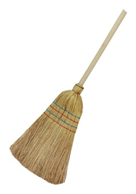 Floraworld Reisstrohbesen 4-Naht mit Stiel 135 cm - 10686