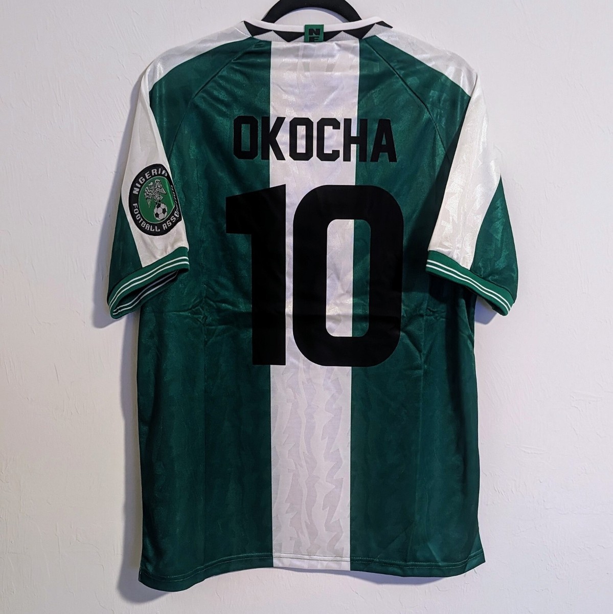 Nigeria Jay Jay Okocha 1996 Retro Jersey Men's M | eBay