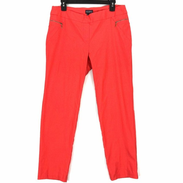 Soho Apparel Ltd dark pink Ankle Length pull on pants L NEW eBay