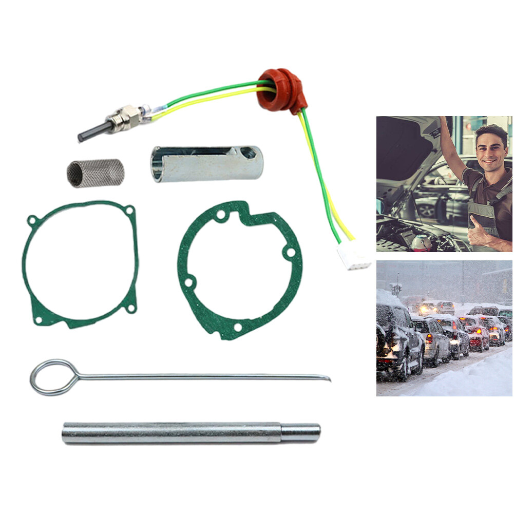 7PCS Car Air Heater Gaskets Strainers 58KW Glow Pin Ceramic Plug (12V