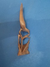 Bird ?50's handcrafted from one piece of hardwood 19.6cm long 3.5cm wide