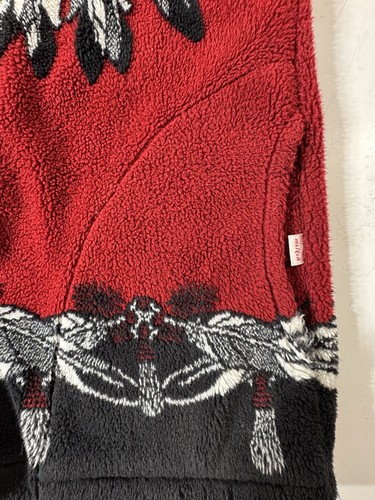 Milton Funwear Fleece Jacket Mens Medium Aztec Dreamcatcher Native Vintage - Picture 2 of 7